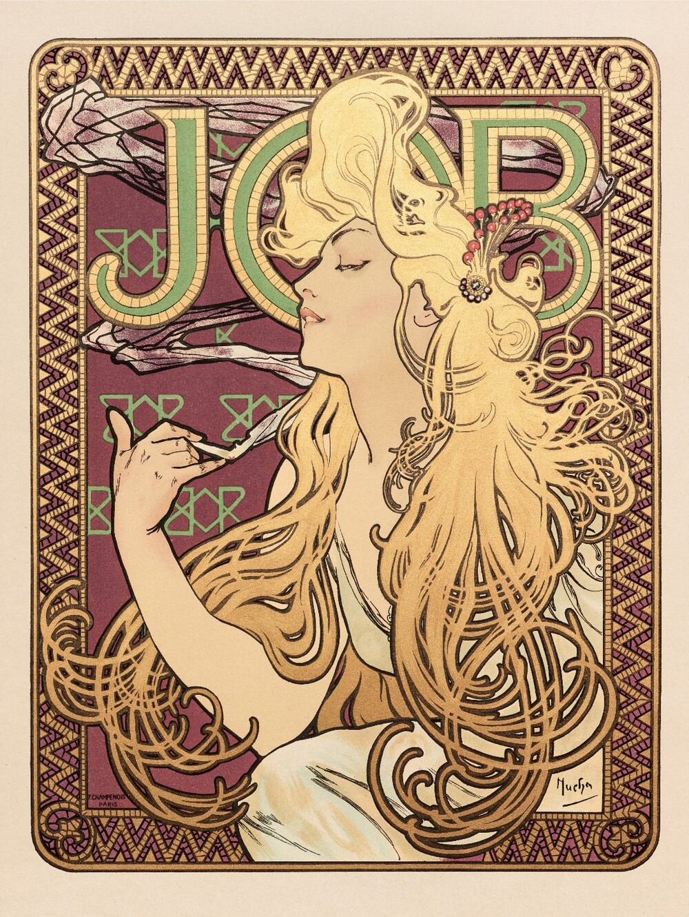 Mucha Art Nouveau Print 16x20